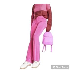NWT, wild fable, Women's, XL, High-Rise, Flare, Magenta, Trousers